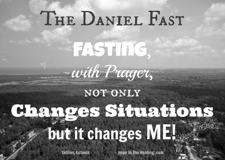 Fasting changes the inner man