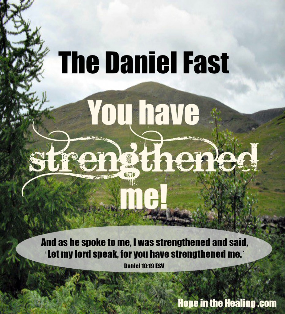 The Daniel Fast: You have strengthened me